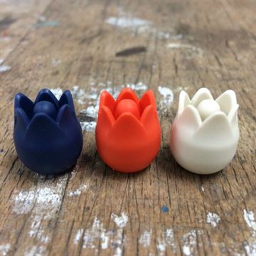 Hiroshima Tulip Pindestopper HVID (LARGE pinde 4,00mm-6,50mm)